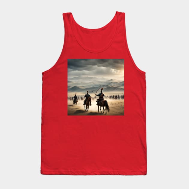 Mongolian inspired art Tank Top by IOANNISSKEVAS